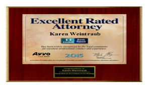 Karen Weintraub's 2015 AVVO Rating